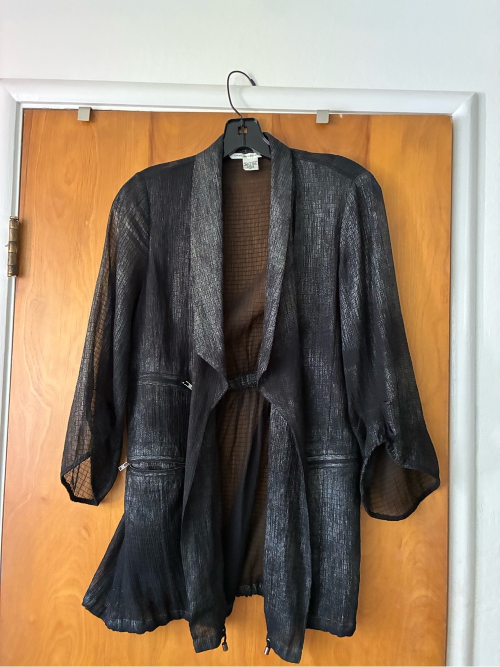 Diane Von Furstenberg sheer blazer